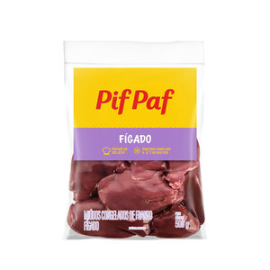 Fígado de Frango 500g - caixa c/ 16kg. Qualidade e Sabor Pif Paf