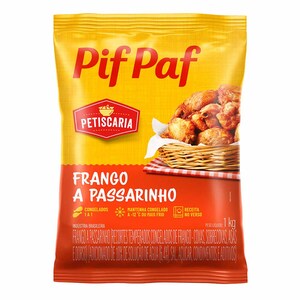 Frango à Passarinho Temperado IQF  1kg - caixa c/ 12kg. Qualidade e Sabor Pif Paf