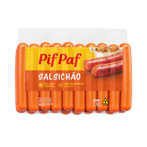 Salsichão Resfriado 2kg - Caixa C/ 3. Qualidade e Sabor Pif Paf