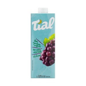 Néctar de Uva Tial 1L - Caixa C/ 12. Qualidade e Sabor Pif Paf