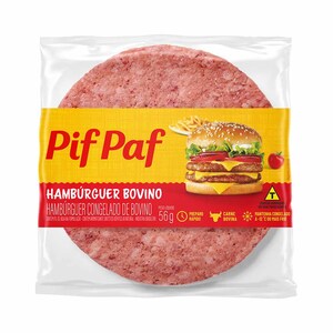 Hambúrguer Bovino a Granel 56g - Caixa c/ 36. Qualidade e Sabor Pif Paf